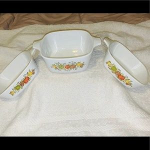 VTG Corning ware Spice of Life 3-piece set